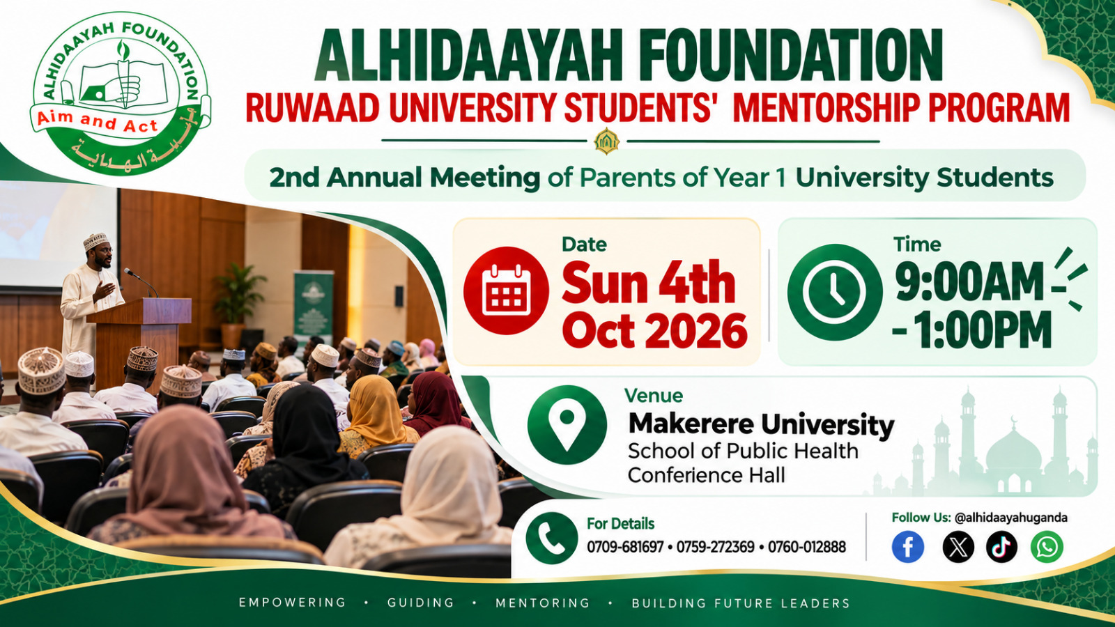 2nd Annual Meeting of Parents of Year 1 University students