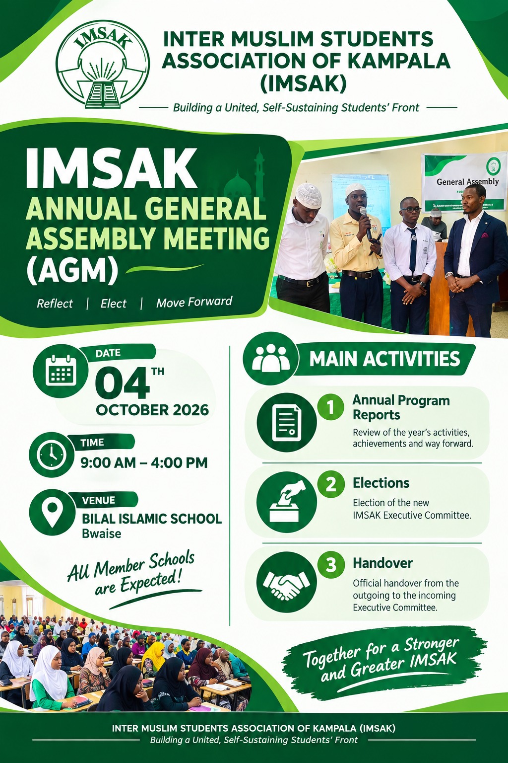 IMSAK Annual General Meeting and Election of New leaders 2026